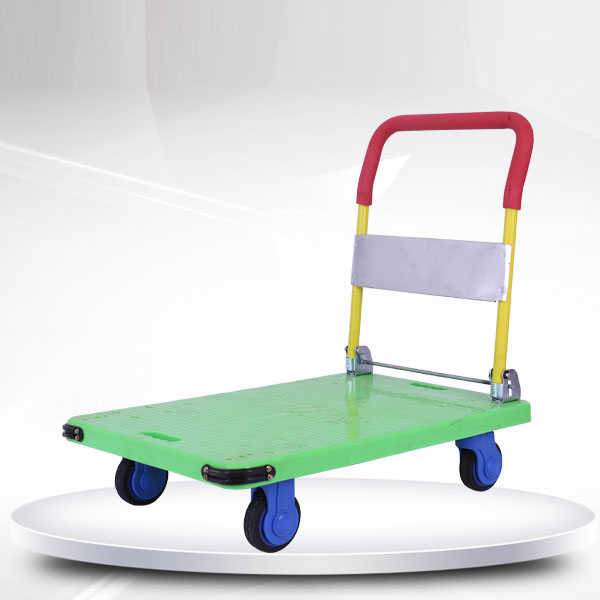 綠色單層平板車